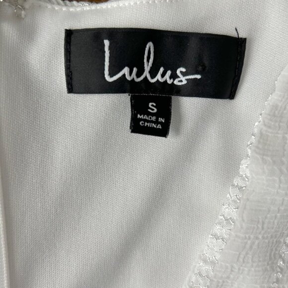 Lulus "Million Reasons" White Striped Twist-Front Mini Dress - Picture 5 of 10